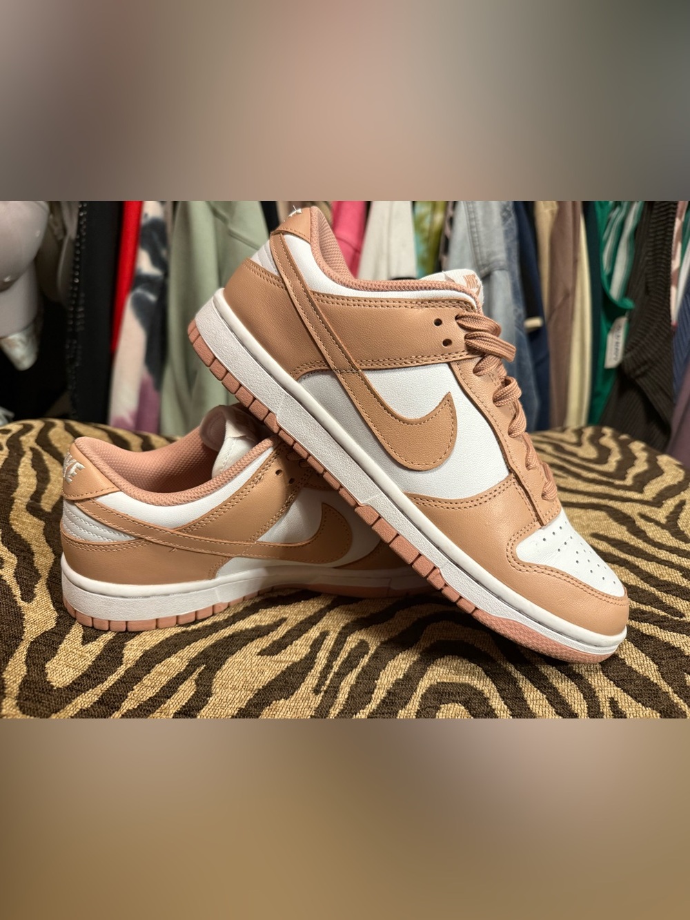 Nike Women’s Low-Top Sneakers in Cream & Tan